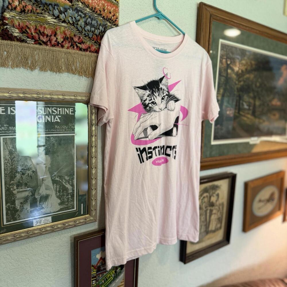 NWT‎ RARE Sold Out Yujin Instincts Cat Anime Shirt Size Medium - Picture 2 of 7
